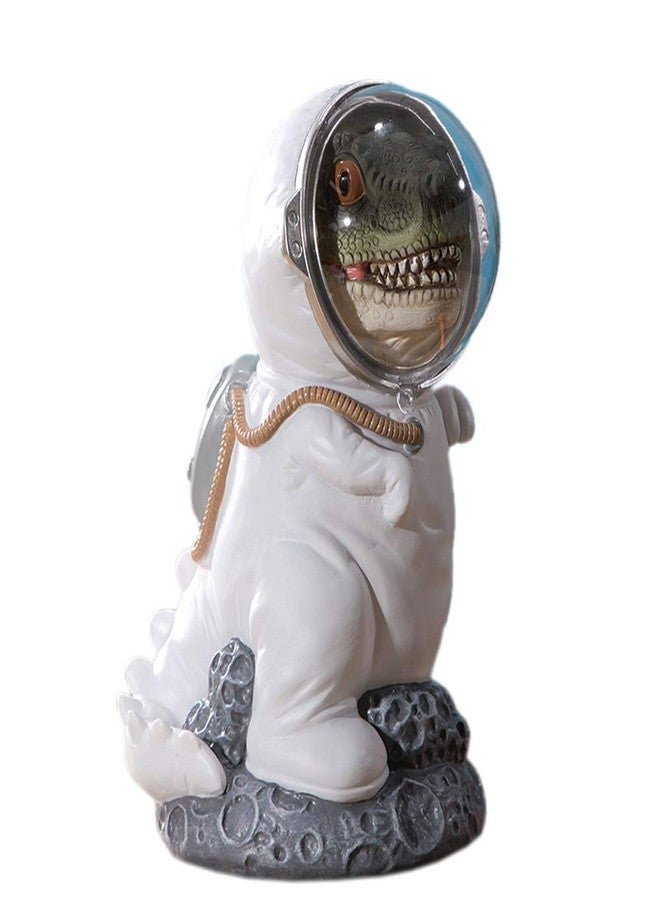 MASSJOY Creative Resin Dinosaur Astronaut Piggy Bank Coin Bank Saving Pot Money Box. - Image 1